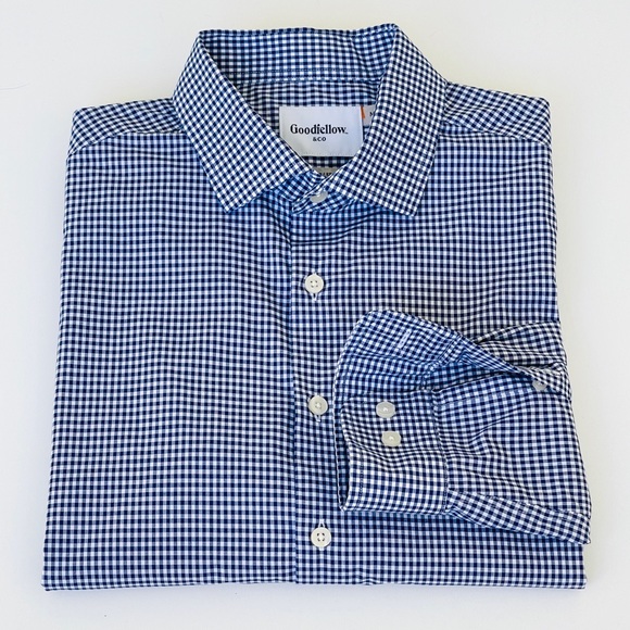 Goodiellow & Co Dress Shirt Checked Standard Fit - Picture 2 of 8